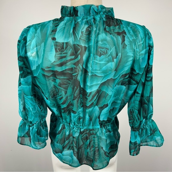 ❤️ Zara Floral Flowy Top S - Picture 4 of 11